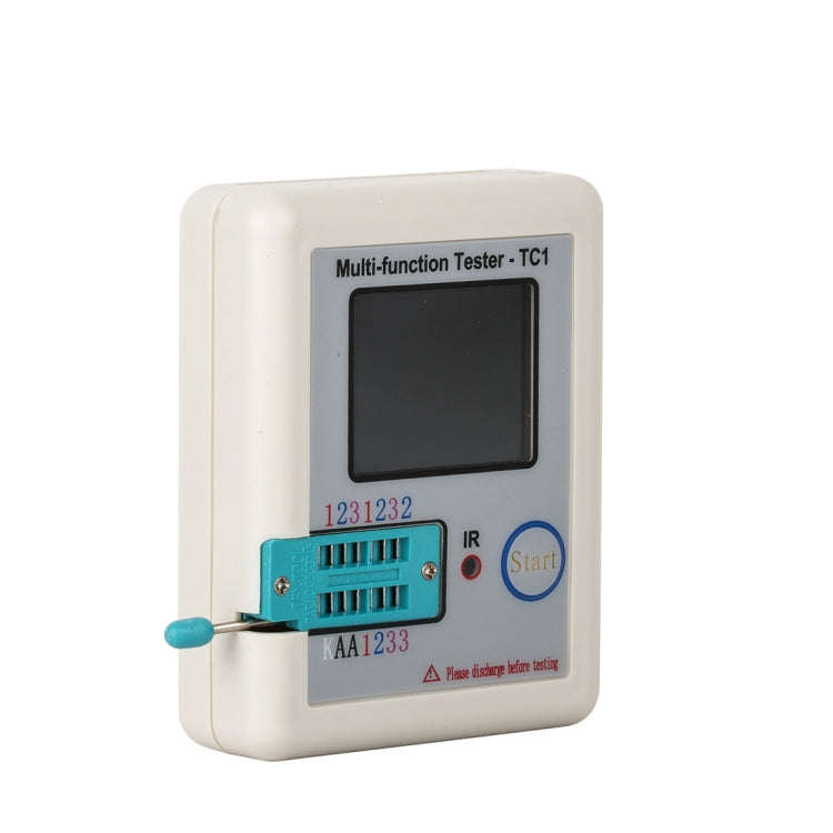 LCR-TC1 เครื่องทดสอบทรานซิสเตอร์หน้าจอสีสันเต็มรูปแบบสำหรับการทดสอบตัวต้านทานตัวเก็บประจุไดโอด Triode, LCR-TC1