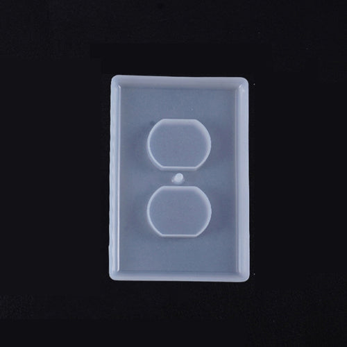 3 PCS Crystal Epoxy Mirror Porous Socket Button Data Line Switch Panel แม่พิมพ์ซิลิโคน, Style One, Style Two, Style Three, Style Four, Style Five, Style Six