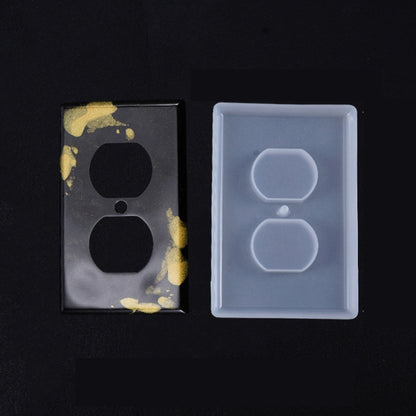 3 PCS Crystal Epoxy Mirror Porous Socket Button Data Line Switch Panel แม่พิมพ์ซิลิโคน, Style One, Style Two, Style Three, Style Four, Style Five, Style Six