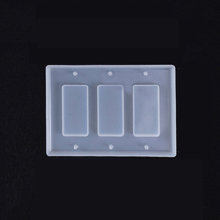 3 PCS Crystal Epoxy Mirror Porous Socket Button Data Line Switch Panel แม่พิมพ์ซิลิโคน, Style One, Style Two, Style Three, Style Four, Style Five, Style Six