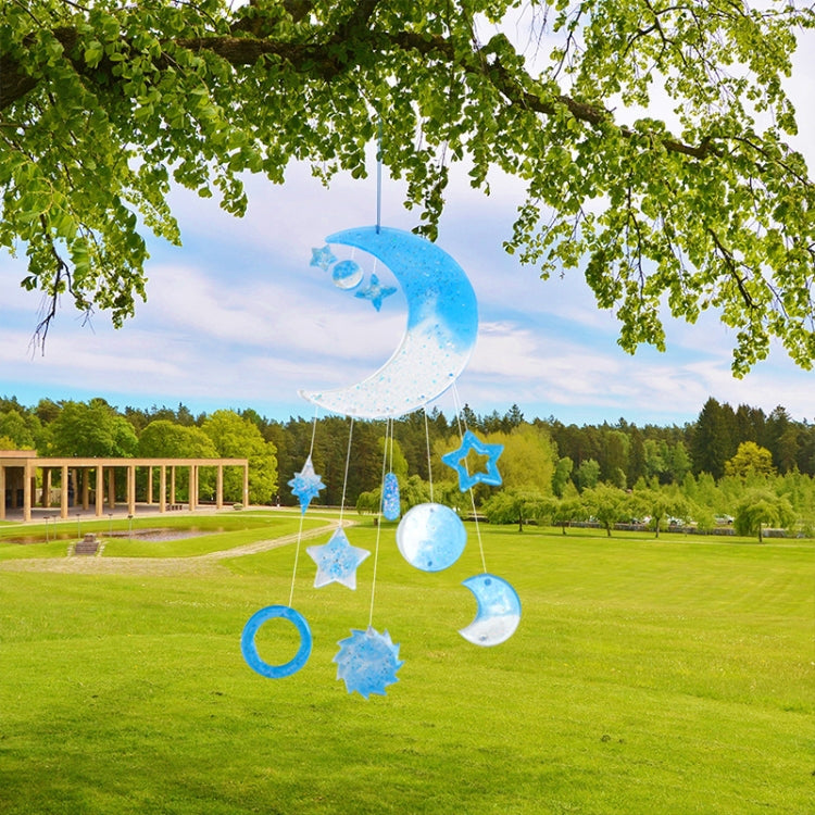 DIY Windbell Epoxy Mold จี้รูปพระจันทร์ Wind Bell Hanging Set Mold, Style:, MD3535 + MD3536, MD3535 + MD3536 + Fish Line