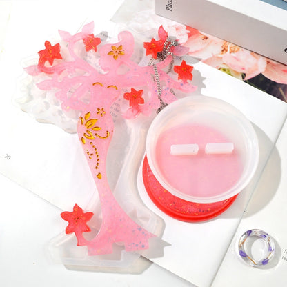 2 PCS เครื่องประดับชั้นเก็บแม่พิมพ์ DIY เครื่องประดับแม่พิมพ์อีพ็อกซี่, MD3717+MD3718