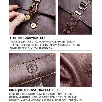 BUFF CAPTAIN 302 First-Layer Cowhide Men Casual Shoulder Bag Leather Retro Briefcase
