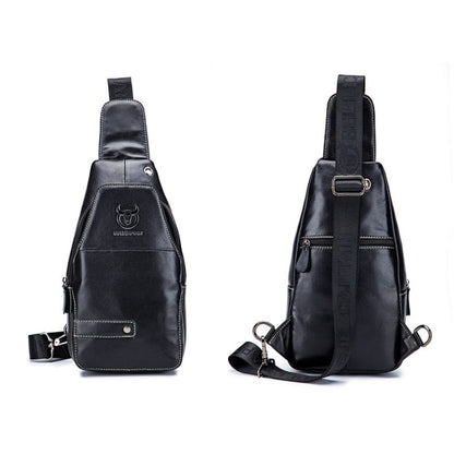 BUFF CAPTAIN 087 Men Leather Shoulder Bag First-Layer Cowhide Sports Chest Bag