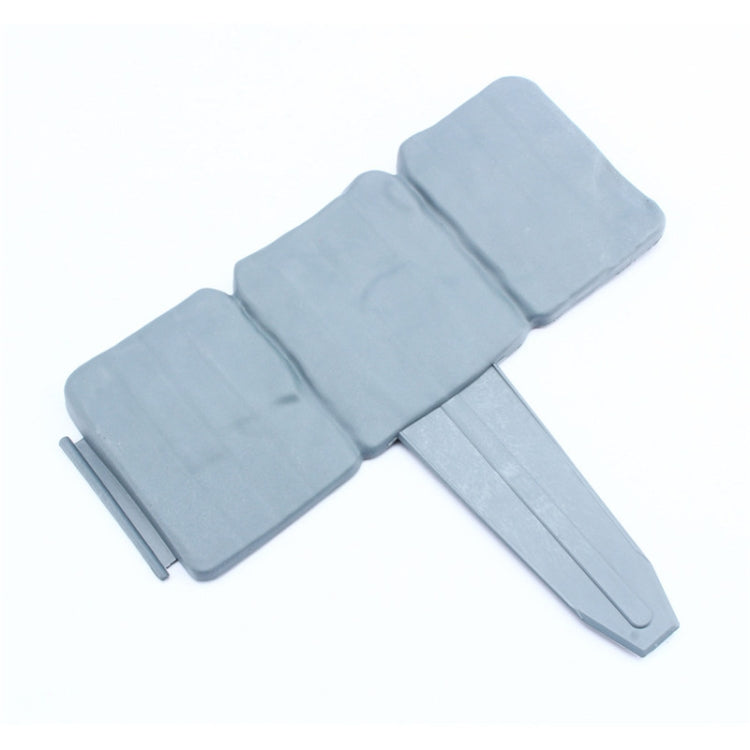 10 PCS รั้วหินเทียมสวนสวนกลางแจ้งสนามหญ้าพลาสติกแยกรั้ว PP Simple Splicable Fence
