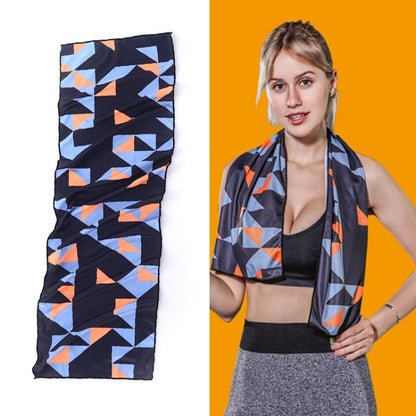 ยิมกีฬาเย็นรู้สึกเย็นดูดซับเหงื่อผ้าเย็นแห้งเร็ว, Quick-Drying Towel, Size: 100 x 30cm(Music Festival), Quick-Drying Towel, Size: 100 x 30cm(Fire), Quick-Drying Towel, Size: 100 x 30cm(Geometric Triangle), Quick-Drying Towel, Size: 100 x 30cm(Bandit)  ...