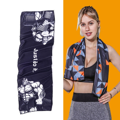 ยิมกีฬาเย็นรู้สึกเย็นดูดซับเหงื่อผ้าเย็นแห้งเร็ว, Quick-Drying Towel, Size: 100 x 30cm(Music Festival), Quick-Drying Towel, Size: 100 x 30cm(Fire), Quick-Drying Towel, Size: 100 x 30cm(Geometric Triangle), Quick-Drying Towel, Size: 100 x 30cm(Bandit)  ...