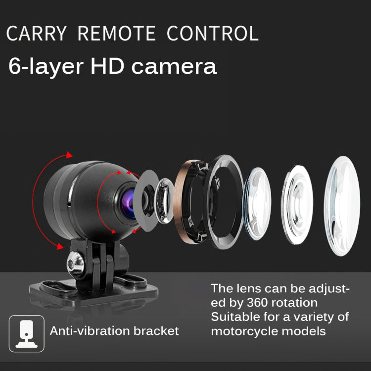 MT35B 1080P กันน้ำ HD รถจักรยานยนต์เครื่องบันทึกการขับขี่การเชื่อมต่อโทรศัพท์มือถือเครื่องบันทึกหัวรถจักร, MT35B