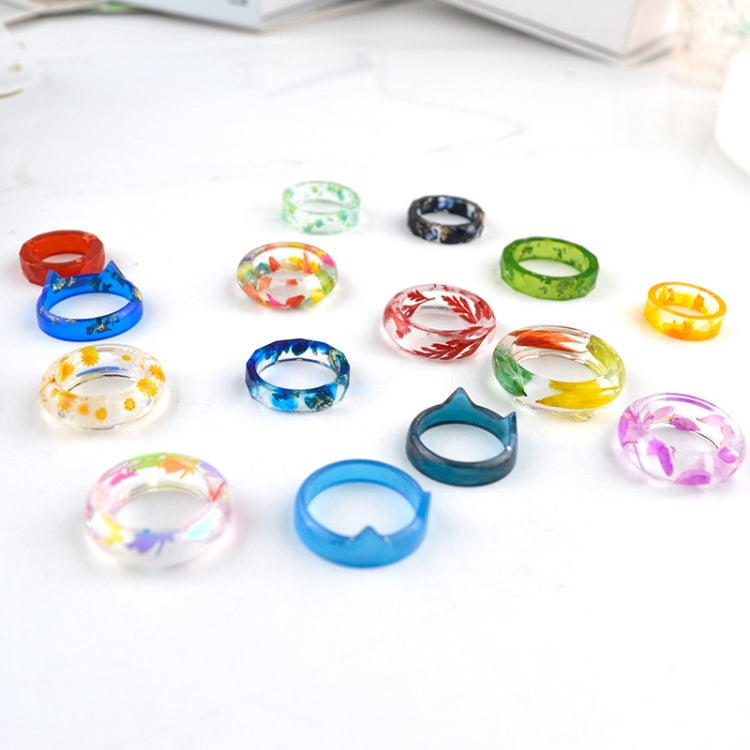 3 in 1 DIY Crystal Dripping Ring Pendant แม่พิมพ์ซิลิโคนรูปโค้งส่วนแม่พิมพ์แหวน, 3 in 1 Ring Mold