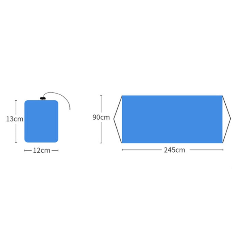 เปลญวนกลางแจ้งแคมป์ปิ้งไนลอนสวิงเดี่ยว, การจัดส่งสีแบบสุ่ม, 0.9x2.45m Random Color