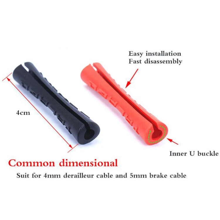 20 PCS TRLREQ Mountain Road จักรยานกรอบเปิดฝาครอบป้องกัน Variable Speed สายเบรค Tube สีรถ Anti-Abrasion ฝาครอบยาง