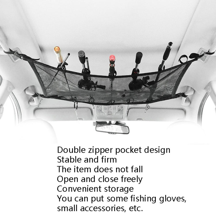 กระเป๋าเก็บของบนรถแบบแขวนปรับได้ Car Fishing Rod Rack, Fishing Rod Rack