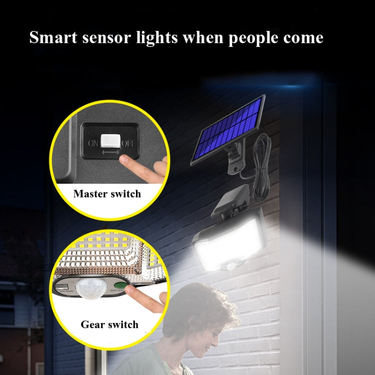 TG-TY085 Solar Outdoor Human Body Induction Wall Light Household Garden Waterproof Street Light with รีโมทคอนโทรล, Spec:, 96 LED Integrated, 96 COB Integrated, 96 LED Separated, 96 COB Separated, 168 LED  Integrated, 168 COB  Integrated, 168 LED Separa...