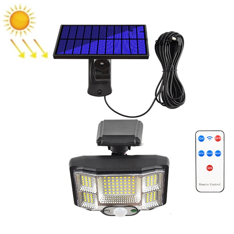 TG-TY085 Solar Outdoor Human Body Induction Wall Light Household Garden Waterproof Street Light with รีโมทคอนโทรล, Spec:, 96 LED Integrated, 96 COB Integrated, 96 LED Separated, 96 COB Separated, 168 LED  Integrated, 168 COB  Integrated, 168 LED Separa...