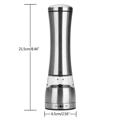 JE0318 2 PCS Stainless Steel Manual Multi-Purpose Pepper Grinder Kitchen Cooking Tools, JE0318