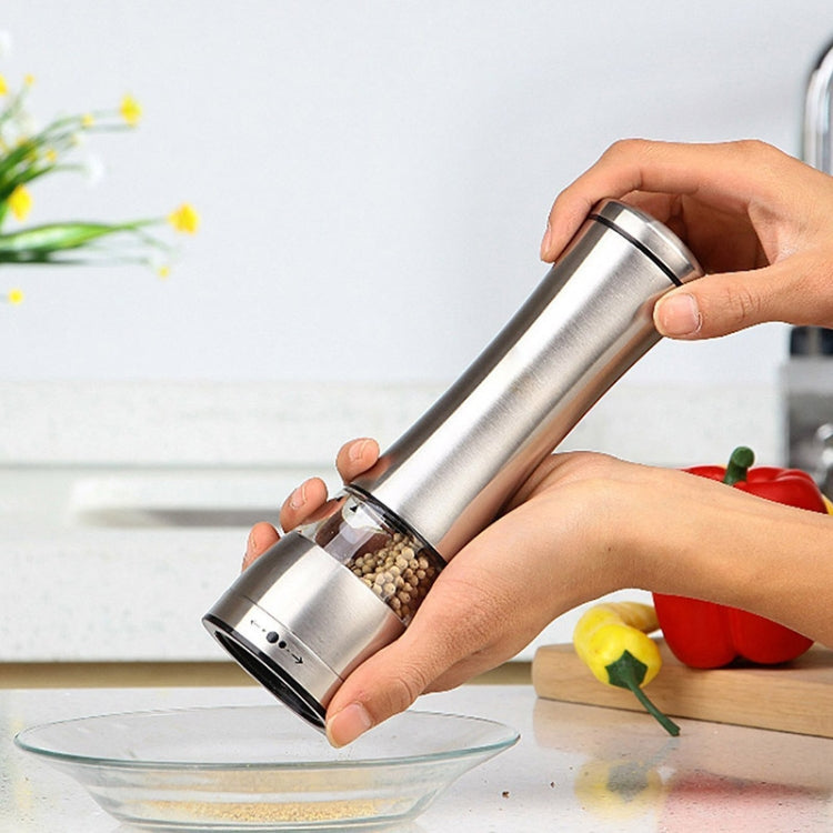 JE0318 2 PCS Stainless Steel Manual Multi-Purpose Pepper Grinder Kitchen Cooking Tools, JE0318