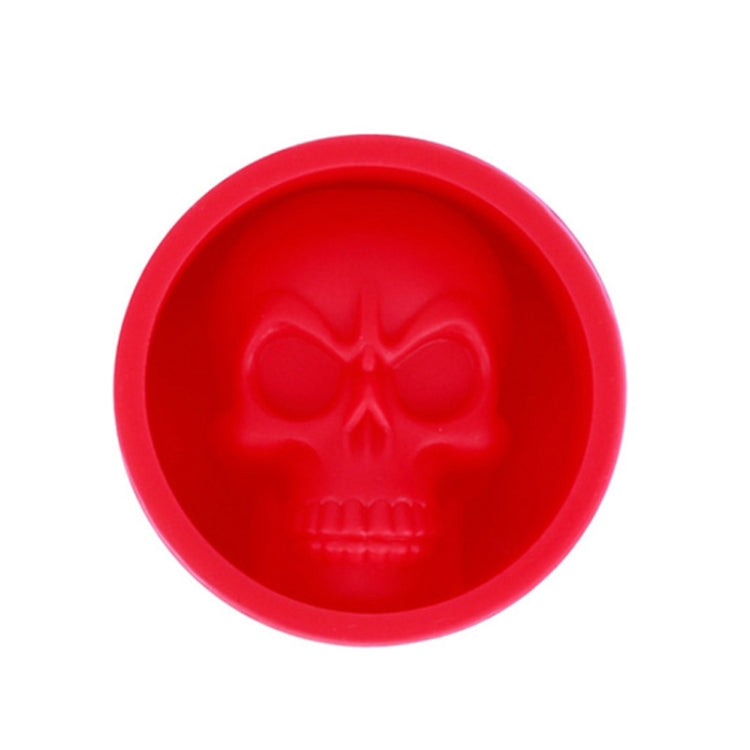 ห้องครัวกล่องน้ำแข็งซิลิโคนเกรดอาหาร Skull ICE Lattice Creative วิสกี้ ICE Ball ICE Mould, Cat Paw Shape(Red), Skull Shape(Blue), Skull ShapeGreen), Skull Shape(Orange)