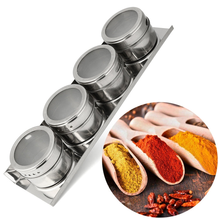 ชุดขวดใส่น้ำซอสปรุงรสครัวแม่เหล็กสแตนเลส, Stainless Steel Seasoning Cruet Set