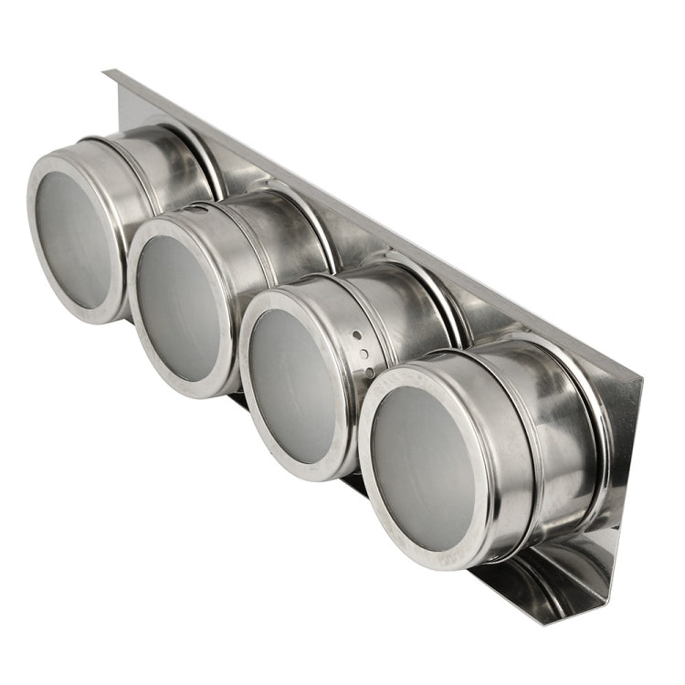 ชุดขวดใส่น้ำซอสปรุงรสครัวแม่เหล็กสแตนเลส, Stainless Steel Seasoning Cruet Set
