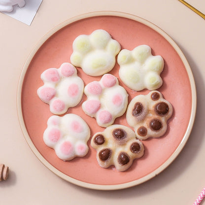 ครัวเรือน Cat PAW รูปร่างซิลิโคนกล่องน้ำแข็ง ICE CUBE แม่พิมพ์ ICE Hockey DIY กล่องอาหารเสริมพร้อมฝาปิด, Cat Paw Shape(Lilac Purple), Cat Paw Shape(Shrimp Red), Cat Paw Shape(Vegetation Green), Cat Paw Shape(Blue Green), Cat Paw Shape(Pink Purple)