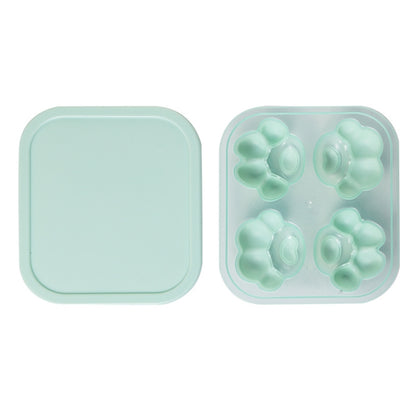 ครัวเรือน Cat PAW รูปร่างซิลิโคนกล่องน้ำแข็ง ICE CUBE แม่พิมพ์ ICE Hockey DIY กล่องอาหารเสริมพร้อมฝาปิด, Cat Paw Shape(Lilac Purple), Cat Paw Shape(Shrimp Red), Cat Paw Shape(Vegetation Green), Cat Paw Shape(Blue Green), Cat Paw Shape(Pink Purple)