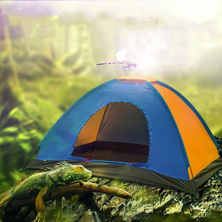 T015 Outdoor Camping เต็นท์ชั้นเดียวแคมป์ปิ้งเต็นท์ทัวร์ชายหาด, การจัดส่งสีแบบสุ่ม, For 2 People, 3-4 People