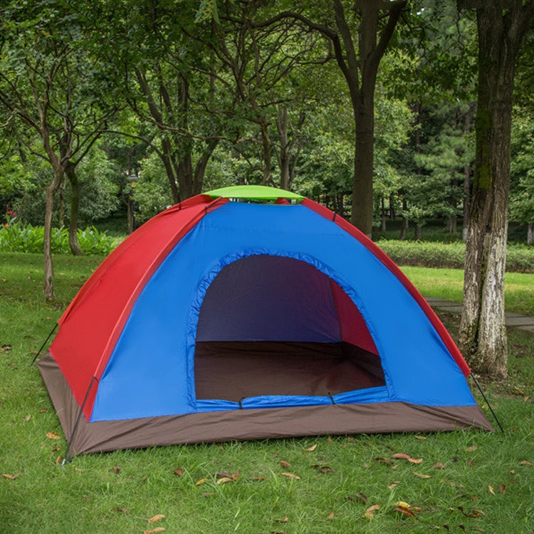 T015 Outdoor Camping เต็นท์ชั้นเดียวแคมป์ปิ้งเต็นท์ทัวร์ชายหาด, การจัดส่งสีแบบสุ่ม, For 2 People, 3-4 People