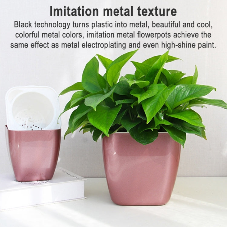 กระถางดอกไม้พลาสติกเก็บน้ำหลากสี 3 ชิ้น, G109 Medium Pot, G105 Small Pot