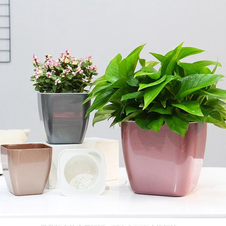 กระถางดอกไม้พลาสติกเก็บน้ำหลากสี 3 ชิ้น, G109 Medium Pot, G105 Small Pot