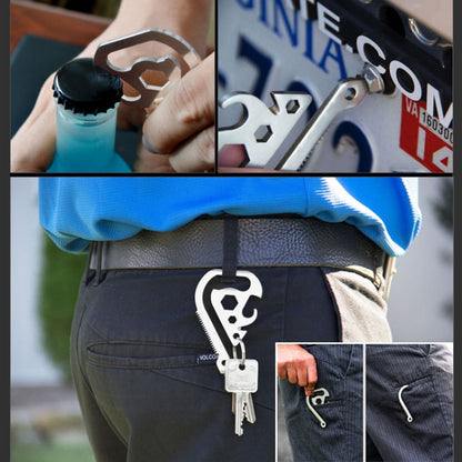 3 PCS Outdoor EDC Gadget เครื่องมือฉุกเฉิน คลิปกุญแจมัลติฟังก์ชั่น, EDC Emergency Tool