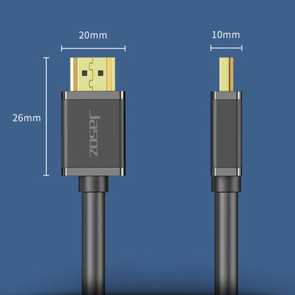 Jasoz 4K HDMI สายเคเบิลโปรเจ็กเตอร์ความละเอียดสูงสายเคเบิลวิดีโอคอมพิวเตอร์แกนทองแดงปลอดออกซิเจน, ความยาวสายเคเบิล:, 8m, 10m, 12m, 15m, 20m