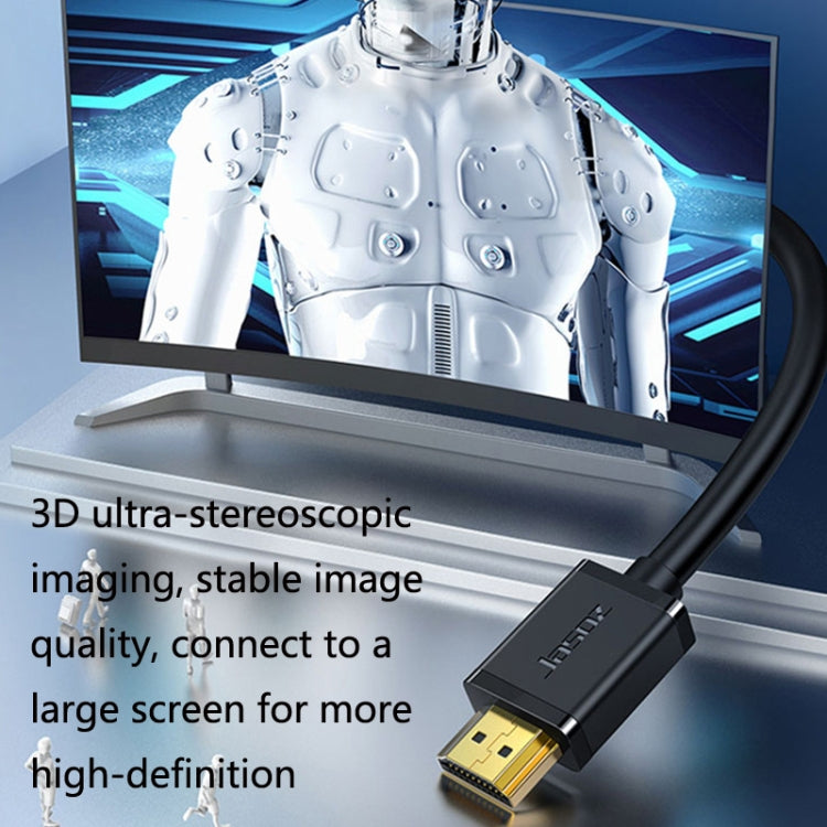 Jasoz 4K HDMI สายเคเบิลโปรเจ็กเตอร์ความละเอียดสูงสายเคเบิลวิดีโอคอมพิวเตอร์แกนทองแดงปลอดออกซิเจน, ความยาวสายเคเบิล:, 8m, 10m, 12m, 15m, 20m