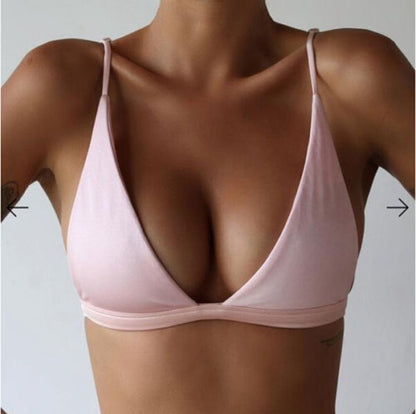 ฤดูร้อนเซ็กซี่บิกินี่ผู้หญิงชุดว่ายน้ำเอวสูงชุดว่ายน้ำว่ายน้ำ Halter Push Up บิกินี่เบาะ Bra Bralette ชุดว่ายน้ำ, S, M, L, XL