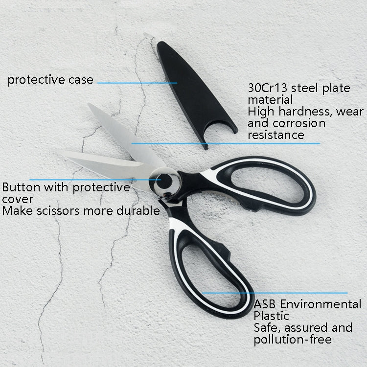 กรรไกรครัว PCS 4 ชิ้นกรรไกรสแตนเลสแบบมัลติฟังก์ชั่น, 4 in 1 Kitchen Scissors