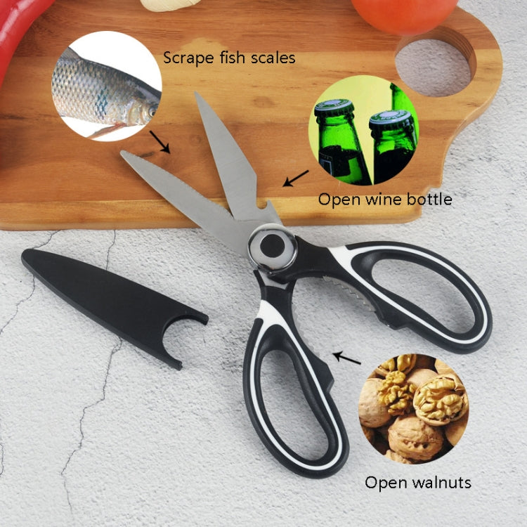 กรรไกรครัว PCS 4 ชิ้นกรรไกรสแตนเลสแบบมัลติฟังก์ชั่น, 4 in 1 Kitchen Scissors