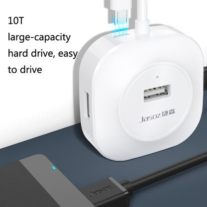 Jasoz High-Speed USB2.0 4-Ports HUB 1 ถึง 4 Docking HUB, Black 0.3m, Black 0.5m, Black 1.2m, White 0.3m, White 0.5m, White 1.2m