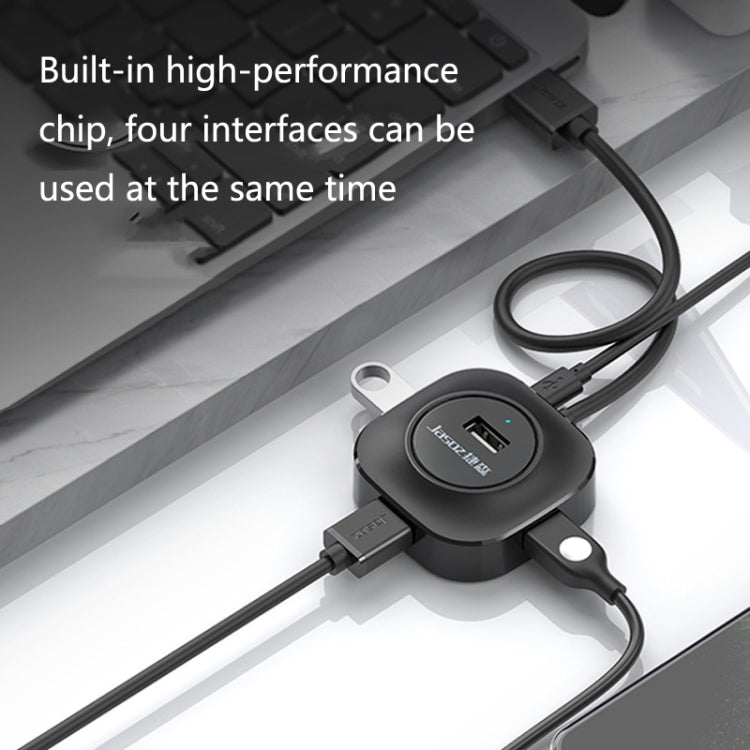 Jasoz High-Speed USB2.0 4-Ports HUB 1 ถึง 4 Docking HUB, Black 0.3m, Black 0.5m, Black 1.2m, White 0.3m, White 0.5m, White 1.2m