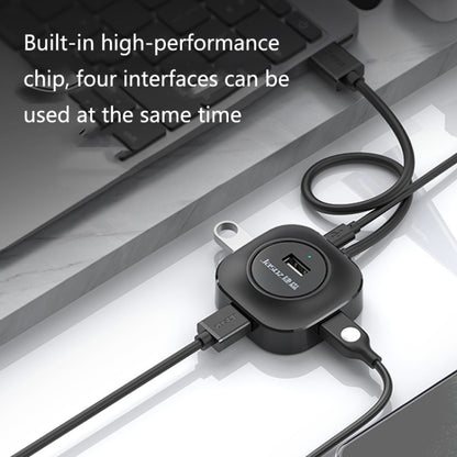 Jasoz High-Speed USB2.0 4-Ports HUB 1 ถึง 4 Docking HUB, Black 0.3m, Black 0.5m, Black 1.2m, White 0.3m, White 0.5m, White 1.2m
