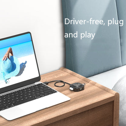 Jasoz High-Speed USB2.0 4-Ports HUB 1 ถึง 4 Docking HUB, Black 0.3m, Black 0.5m, Black 1.2m, White 0.3m, White 0.5m, White 1.2m