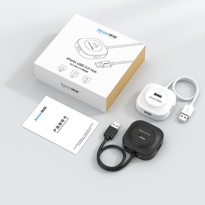 Jasoz High-Speed USB2.0 4-Ports HUB 1 ถึง 4 Docking HUB, Black 0.3m, Black 0.5m, Black 1.2m, White 0.3m, White 0.5m, White 1.2m