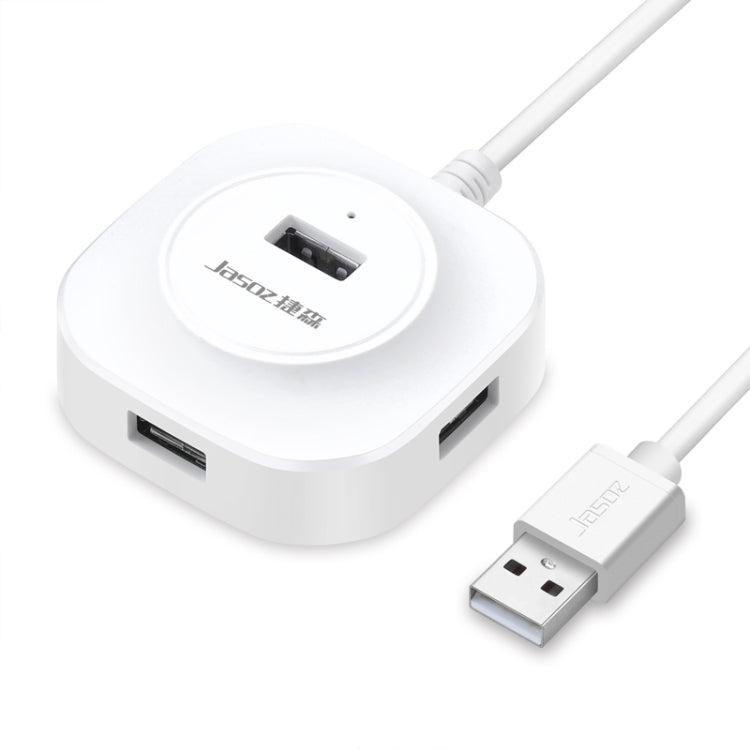Jasoz High-Speed USB2.0 4-Ports HUB 1 ถึง 4 Docking HUB, Black 0.3m, Black 0.5m, Black 1.2m, White 0.3m, White 0.5m, White 1.2m