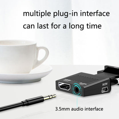 HW-2217 ตัวแปลง VGA เป็น HDMI พร้อมโฮสต์คอมพิวเตอร์เสียงเป็น HD Converter