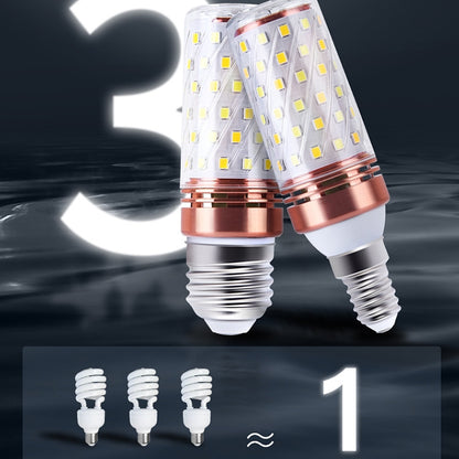 3 PCS No Flicker Corn Light Candle Bulb Screw Bulb, 12W-E14  Warm Light  Home Style, 12W-E14  Three-color Light Home Style, 12W-E14  Neutral Light Home Style, 12W-E14  Warm Light Engineering, 12W-E14  Three-color Light Engineering                      ...
