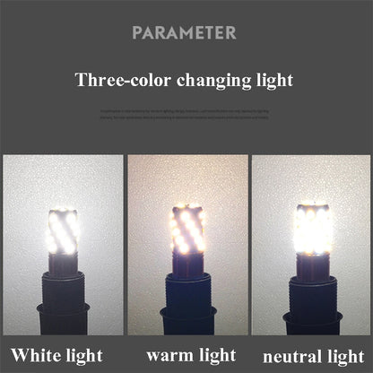 3 PCS No Flicker Corn Light Candle Bulb Screw Bulb, 12W-E14  Warm Light  Home Style, 12W-E14  Three-color Light Home Style, 12W-E14  Neutral Light Home Style, 12W-E14  Warm Light Engineering, 12W-E14  Three-color Light Engineering                      ...