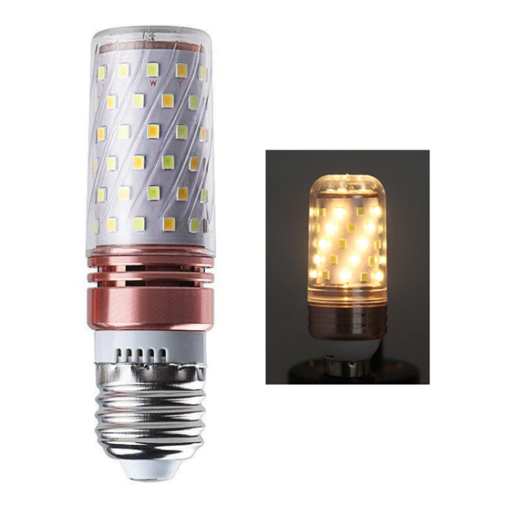 3 PCS No Flicker Corn Light Candle Bulb Screw Bulb, 12W-E14  Warm Light  Home Style, 12W-E14  Three-color Light Home Style, 12W-E14  Neutral Light Home Style, 12W-E14  Warm Light Engineering, 12W-E14  Three-color Light Engineering                      ...