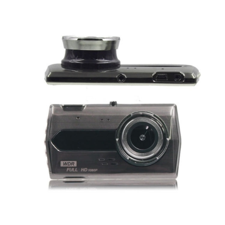 4-Inch HD 1080P Dual-Lens Night Vision Front and Rear Video Driving Recorder, 1080P
