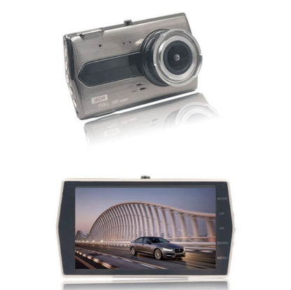 4-Inch HD 1080P Dual-Lens Night Vision Front and Rear Video Driving Recorder, 1080P
