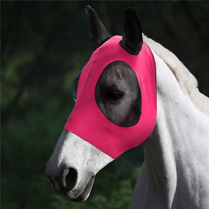 MMZ-001 หน้ากากม้าระบายอากาศยุงแมลงและอุปกรณ์ขี่ม้าหน้ากากบิน, Horse Mask (Purple), Horse Mask (Rose Red), Horse Mask (Grey), Horse Mask (Black)