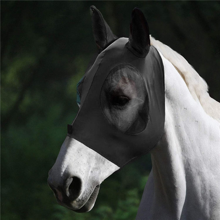 MMZ-001 หน้ากากม้าระบายอากาศยุงแมลงและอุปกรณ์ขี่ม้าหน้ากากบิน, Horse Mask (Purple), Horse Mask (Rose Red), Horse Mask (Grey), Horse Mask (Black)