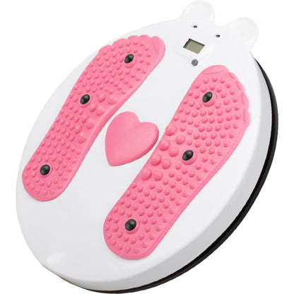 การออกกำลังกายที่บ้าน Bear Shape Twisting Machine เครื่องนวดหน้าท้องแผ่นเสียงแม่เหล็ก Sports Twisting Disk พร้อมจอแสดงผลการนับ, Fitness Bear Shape Twisting